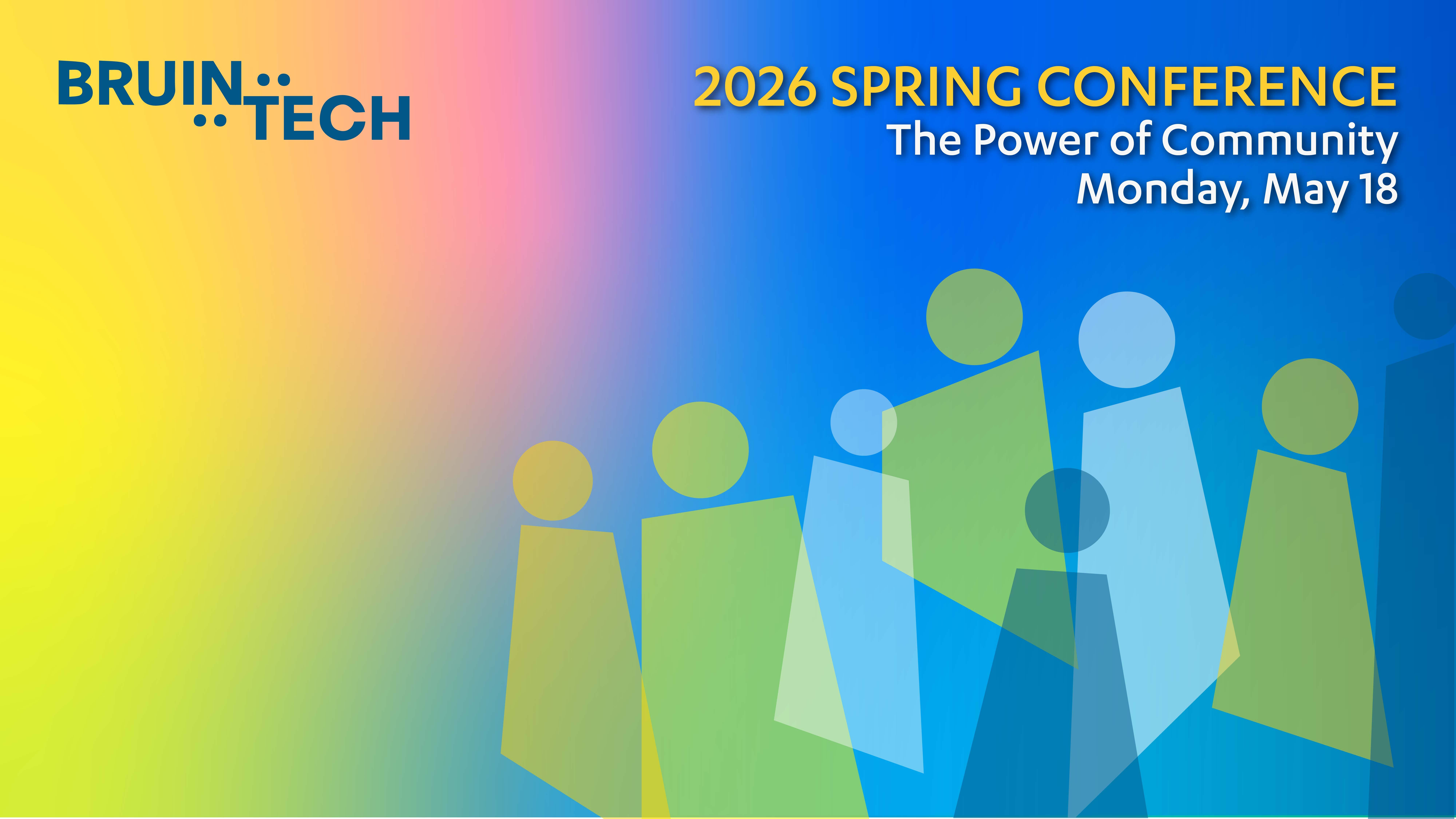 BruinTech Spring conference log with stick people