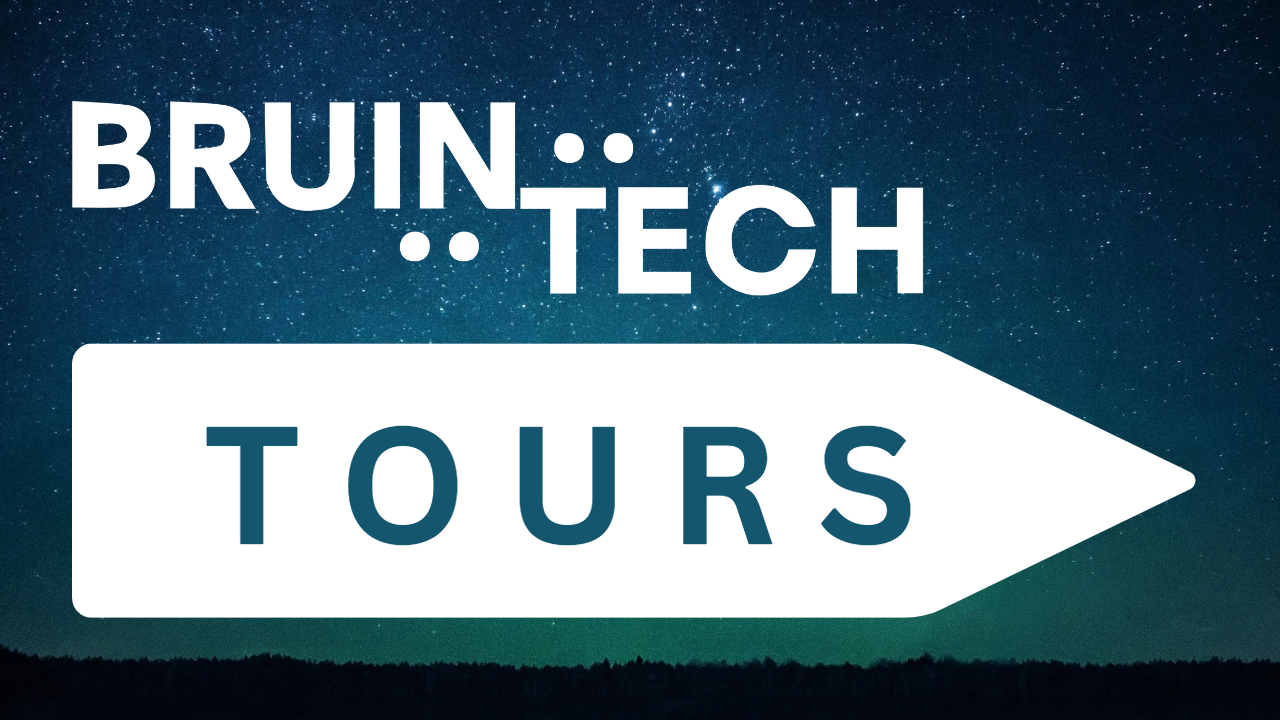 BruinTech Logo with "Tour" sign