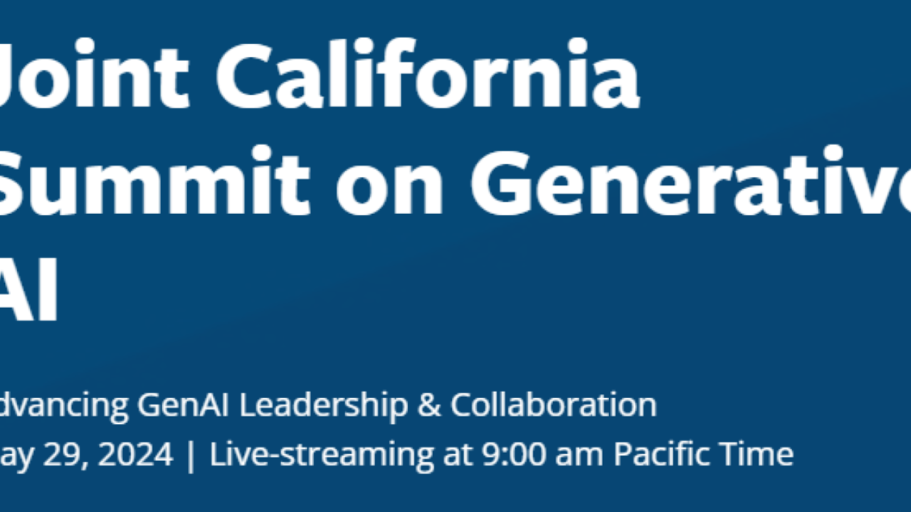 Joint CA Summit on GenAI