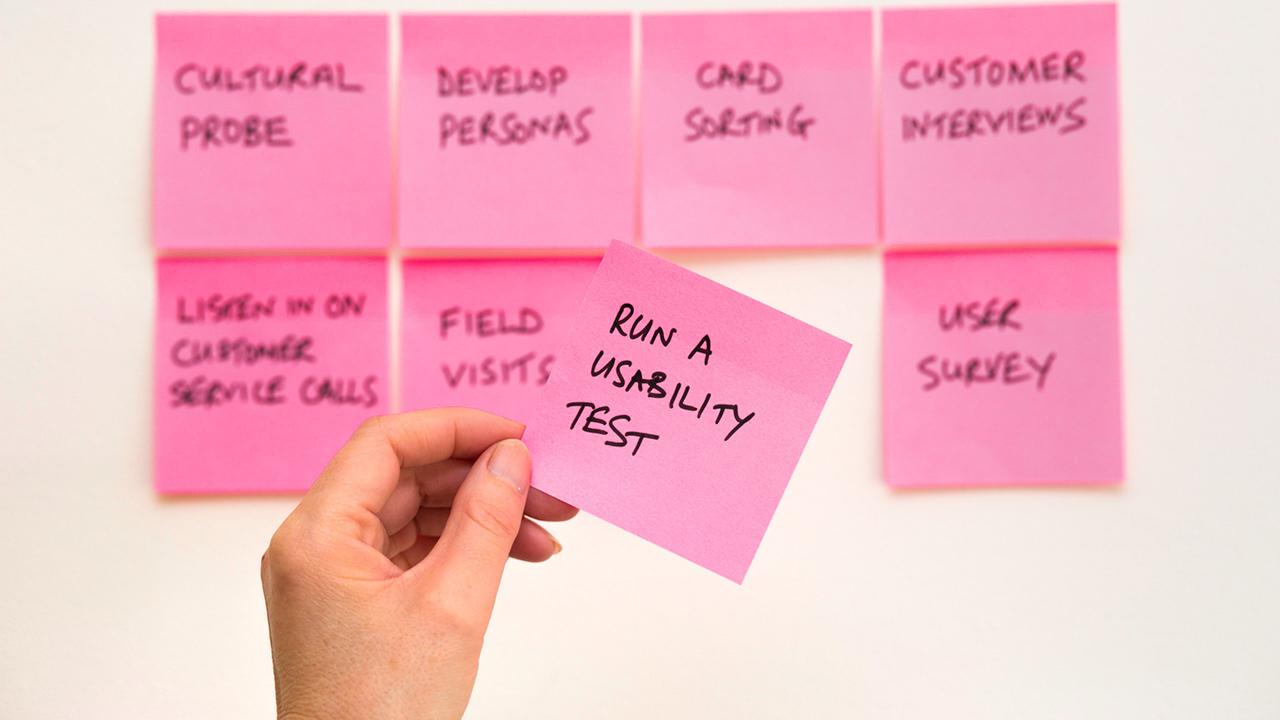 usability test post it